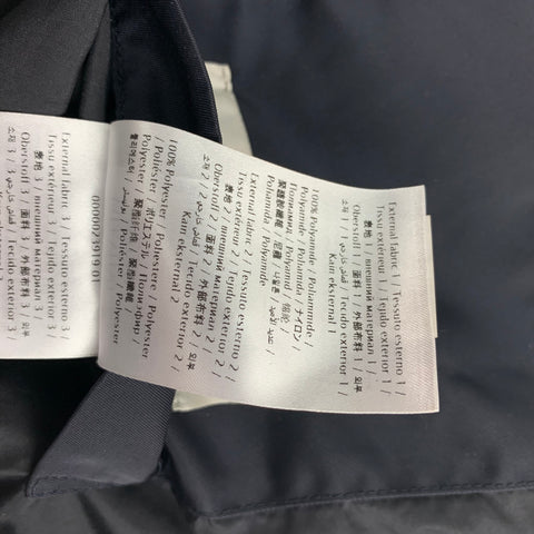 VALENTINO Size 40 Navy Dragons Garden Polyamide Zip Up Bomber Jacket
