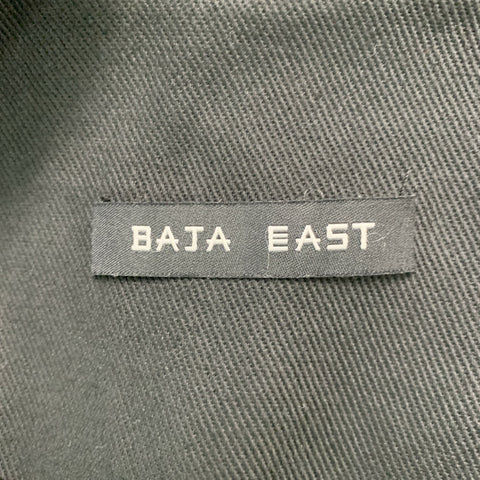 BAJA EAST Size M Black Calfhair Cotton Motorcycle Jacket