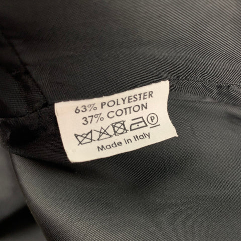 DRIES VAN NOTEN Size 6 Black Polyester / Cotton Pleated Sleeveless Blouse