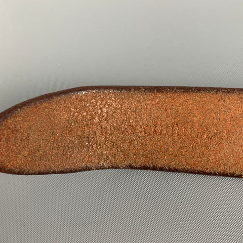 BRUNELLO CUCINELLI Size 33 Cognac Leather Belt