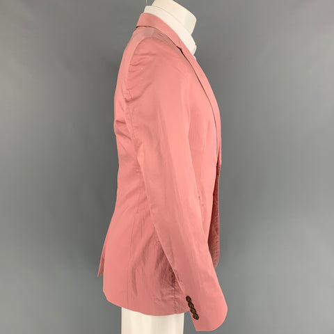 PS by PAUL SMITH Size 38 Rose Cotton Notch Lapel Sport Coat