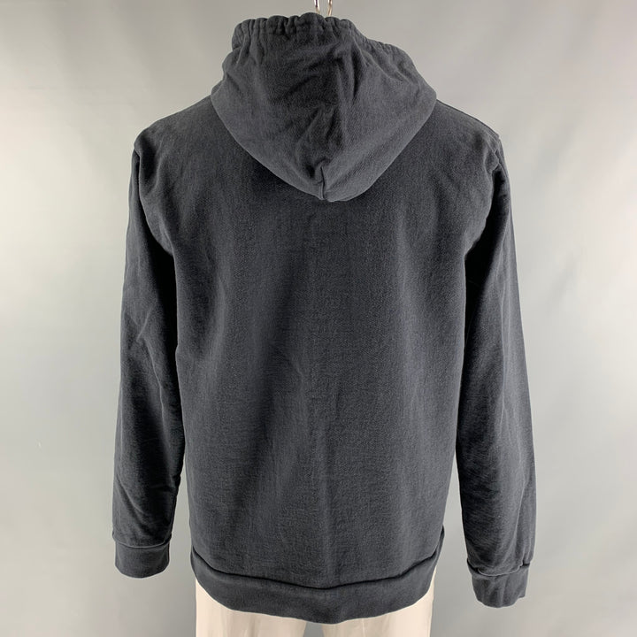 APC Size XXL Charcoal Logo Cotton &  Polyester Hoodie Sweatshirt