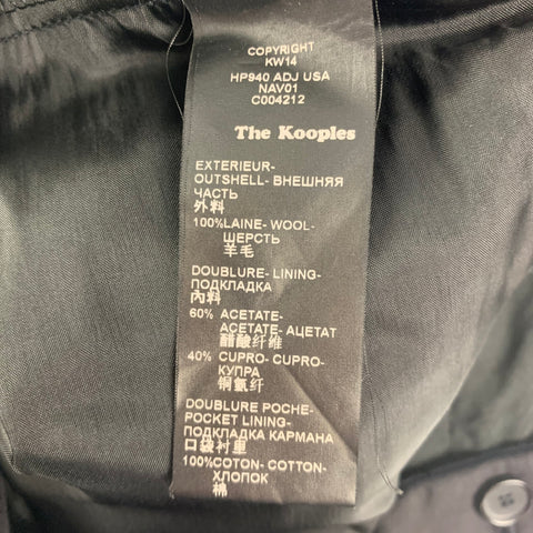THE KOOPLES Size 30 Navy Wool Belted Dress Pants
