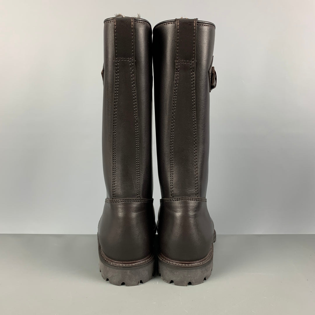 PAUL STUART Size 8 Brown Solid Leather Pull On Boots PAUL STUART Size 8 Brown Solid Leather Pull On Boots – Sui  main image 4