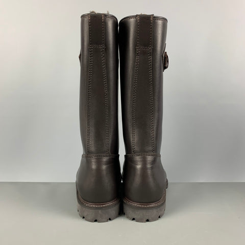 PAUL STUART Size 8 Brown Solid Leather Pull On Boots