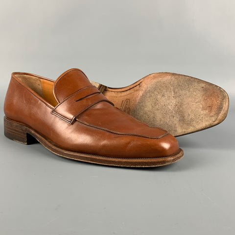 BARRETT x WILKES BASHFORD Size 7.5 Tan Leather Slip On Loafers