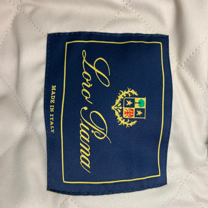 LORO PIANA Size M Black Quilted Cashmere Icer Jacket