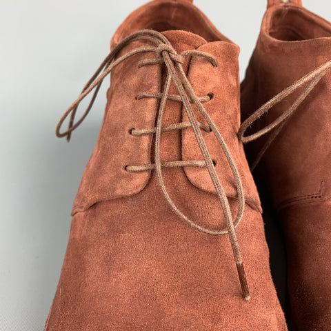 SARTORI GOLD Size 11 Brick Antique Lace Up Boots