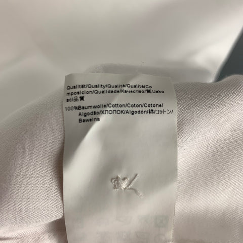 HUGO BOSS Size S White Cotton Slim Fit Long Sleeve Shirt