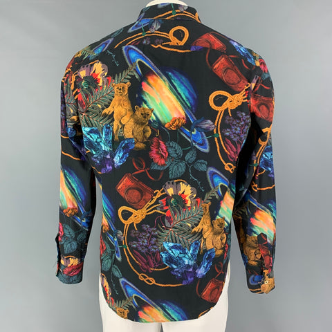 PAUL SMITH Size L Multi-Color Floral Cotton Button Down Long Sleeve Shirt
