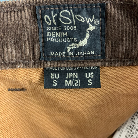 ORSLOW Pantalon décontracté en coton marron camel taille S