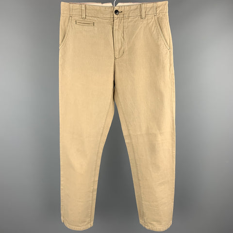 BLUE BLANKET Size 31 Khaki Cotton Zip Fly Casual Pants