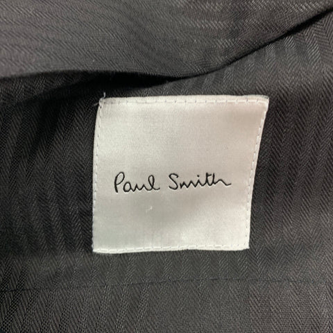 PAUL SMITH Size 42 Regular Blue Wool Notch Lapel Suit