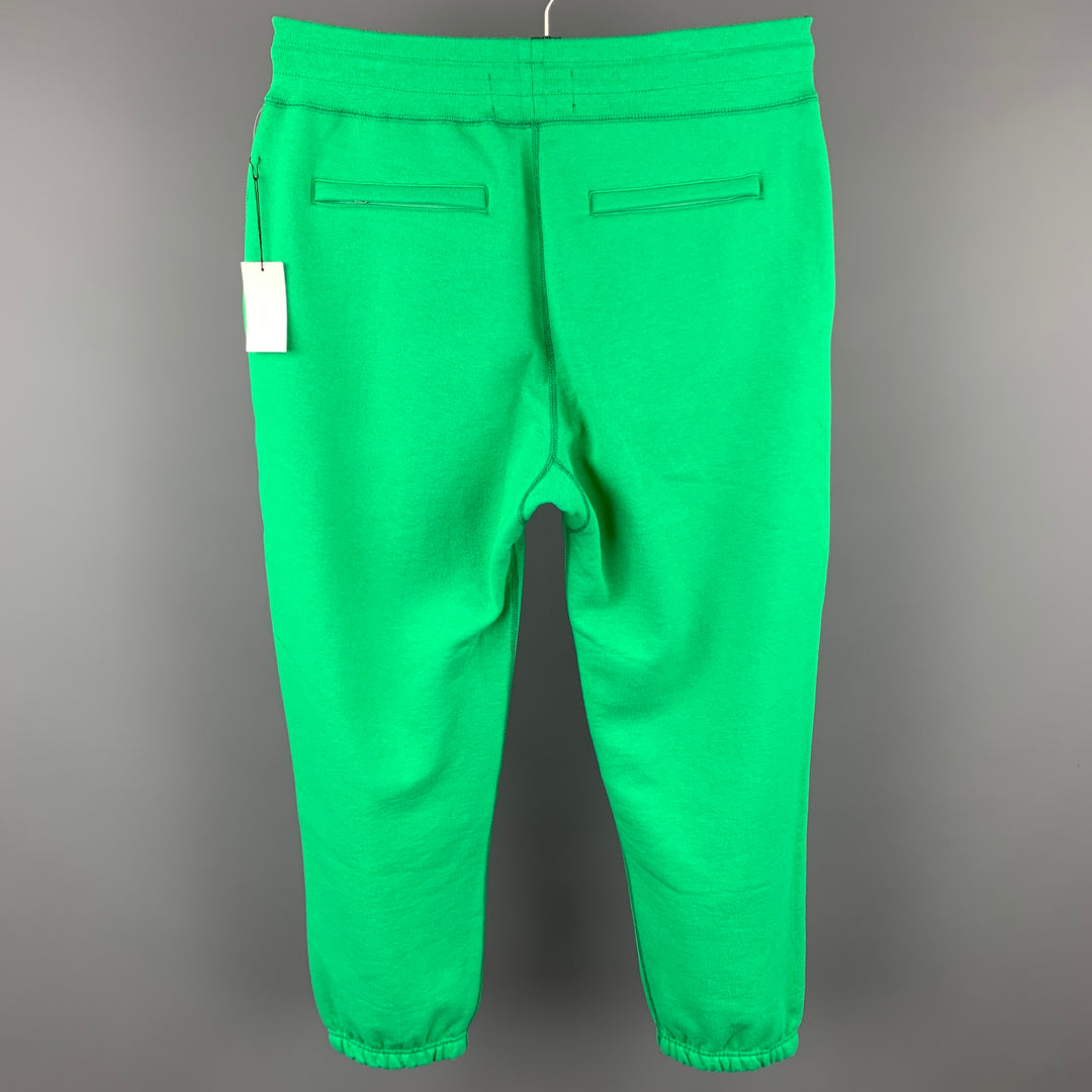 BIANCA CHANDON Size M Green Cotton Lover Sweatpants