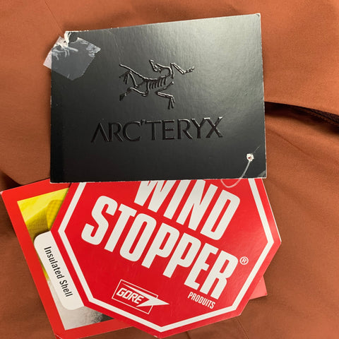 ARCTERYX Size M Brick Nylon Wind Stopper Hooded Jacket