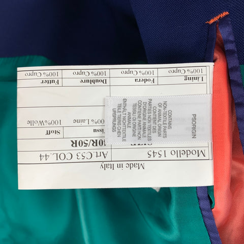 PAUL SMITH Soho Fit Size 40 Regular Royal Blue Wool Notch Lapel Sport Coat