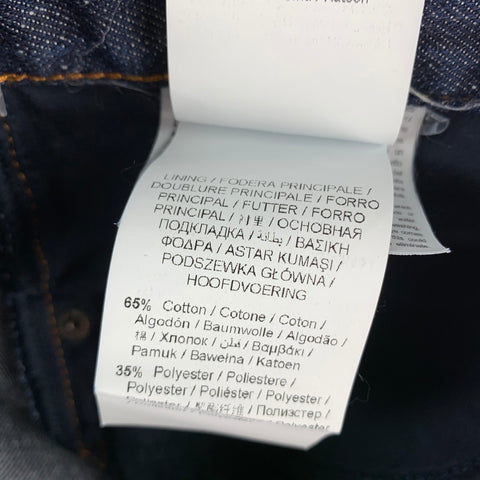 TRUSSARDI Size 30 Indigo Selvedge Denim Zip Fly 370 Close Fit Jeans