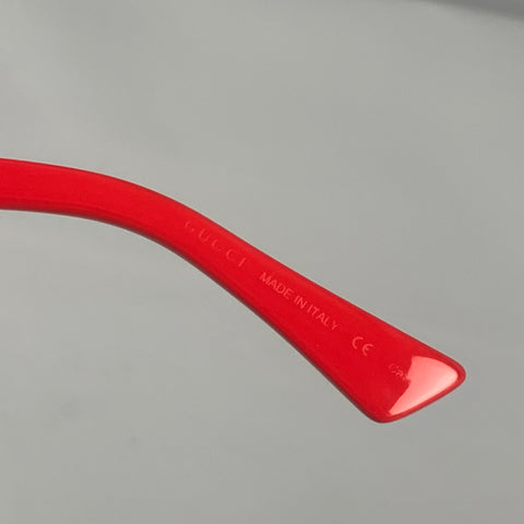 GUCCI Black Green Red Color Block Acetate Sunglasses