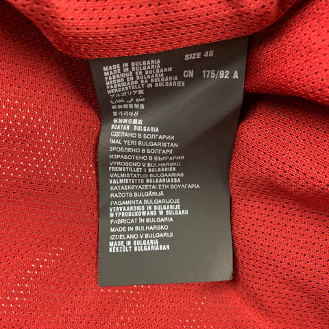 PRADA Talla 36 Chaqueta cortavientos de poliéster roja