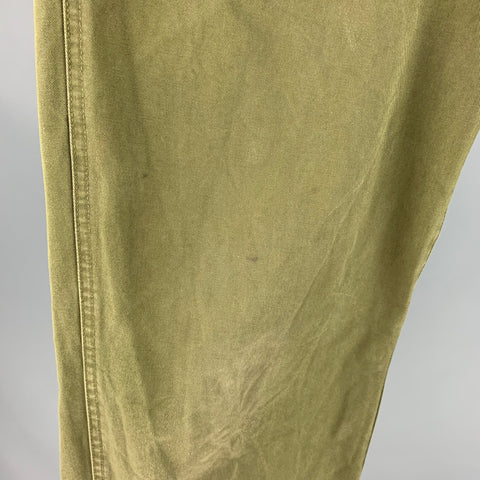A.P.C. Size 34 Green Cotton Jean Cut Casual Pants