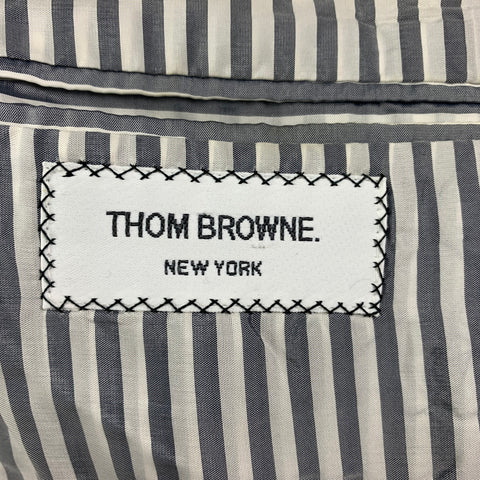 THOM BROWNE for BARNEY'S Size 38 Grey Notch Lapel Suit