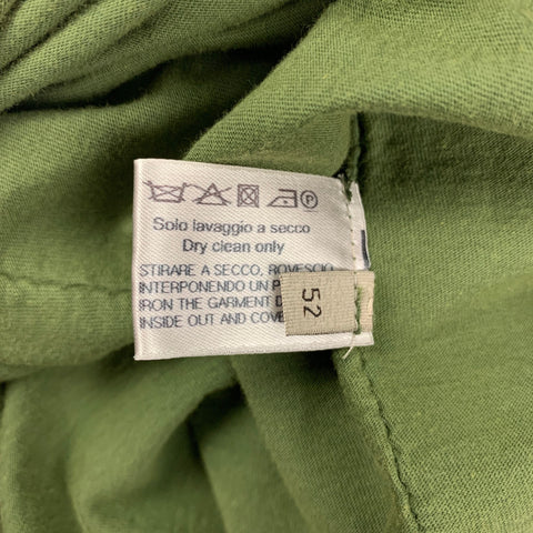 BOTTEGA VENETA Size L Olive Cotton Long Sleeve T-shirt