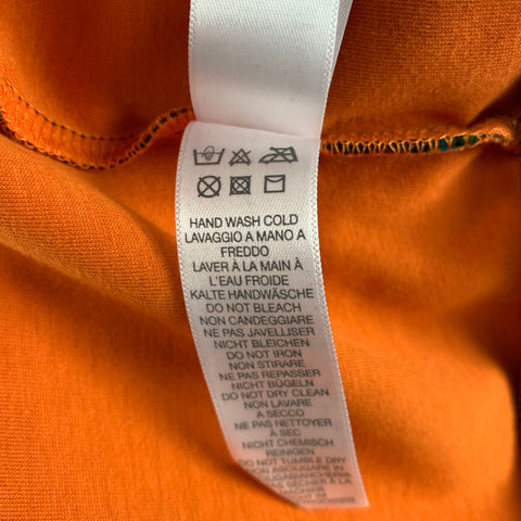PS by PAUL SMITH Size S Black Orange Color Block Cotton Blend Jersey Pullover
