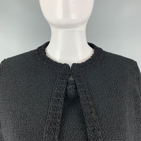 CALLE. JOHN Talla 4 Trajes cortos por debajo de la rodilla de mezcla de algodón negro