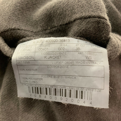 BOGLIOLI Size 44 Grey Cashmere Single Breasted Jacket