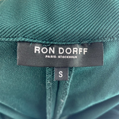RON DORFF Size S Green Polyester / Elastane Elastic Waistband Shorts