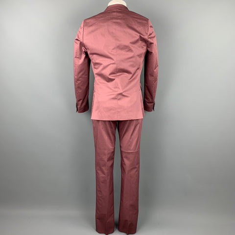 PAUL SMITH Size 38 Mauve Cotton Notch Lapel Suit