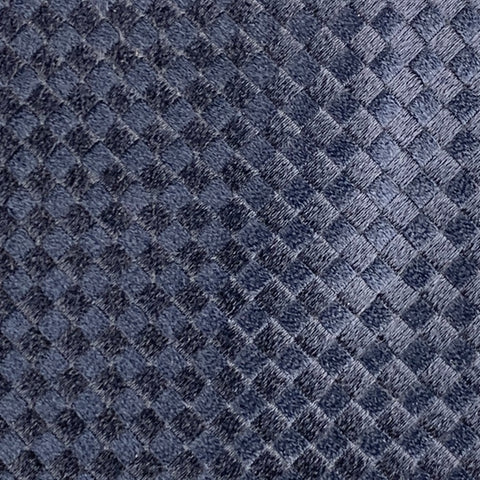 GIANFRANCO FERRE Navy Checkered Silk Jacquard Tie