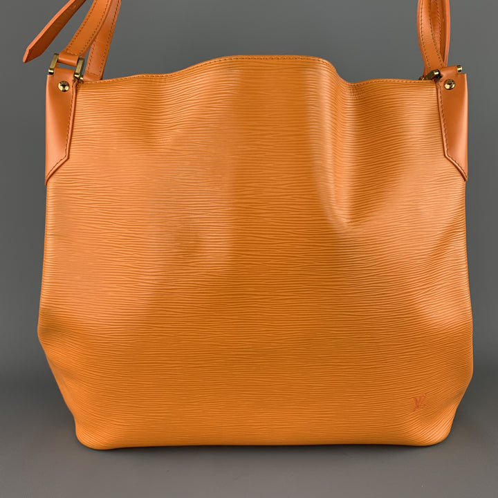 LOUIS VUITTON Orange Epi Leather MANDARA MM Large Shoulder Bag