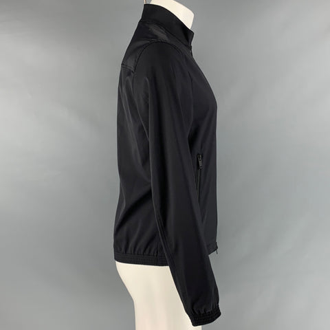 THEORY Size S Black Polyamide Elastane Zip Up Jacket