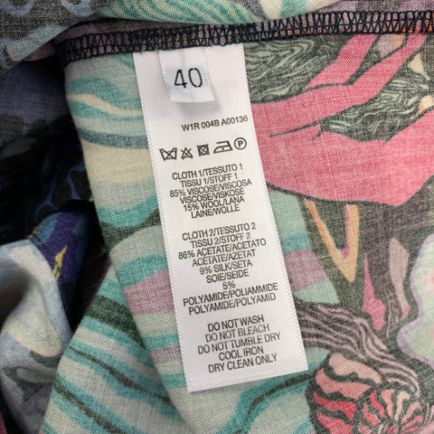 PAUL SMITH Soho Fit Size M Multi-Color Print Viscose Blend Shirt