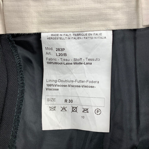 PAUL SMITH Size 30 Black Wool Tuxedo Dress Pants