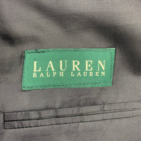 LAUREN by RALPH LAUREN 42 Regular Navy Pinstripe Wool Notch Lapel 3 Piece Suit