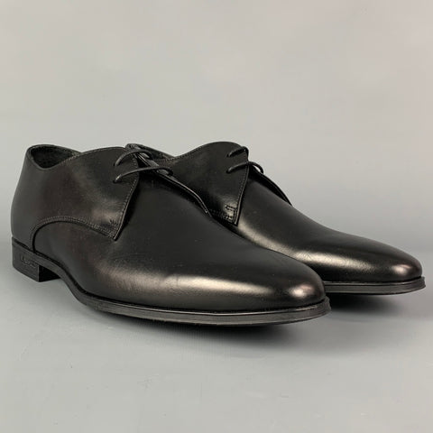 PAUL SMITH Size 7 Black Leather Lace Up Shoes