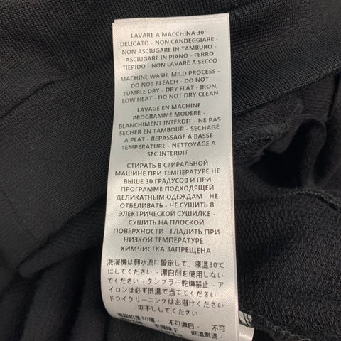 ALEXANDER MCQUEEN Size XL Black White Cotton Zip Up Cardigan