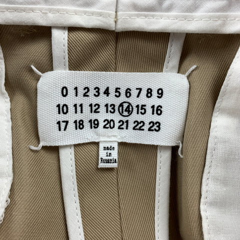 MAISON MARTIN MARGIELA Size 34 Khaki Cotton Button Fly Casual Pants