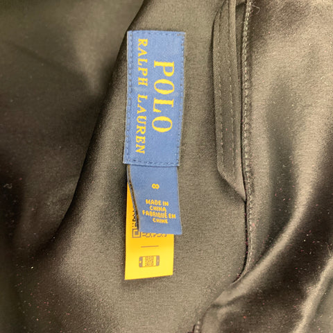 POLO by RALPH LAUREN Size 8 Black Triacetate Blend Long Sleeve Jumpsuit