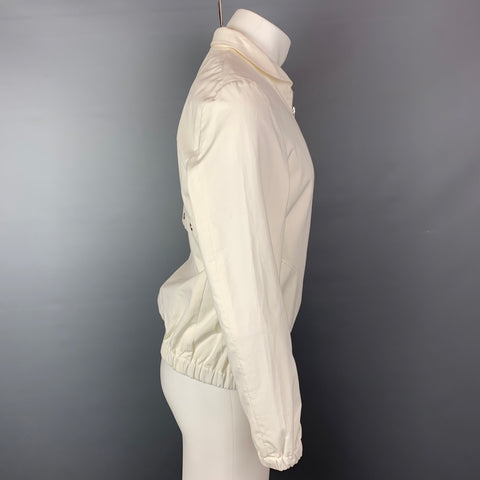 O'KEAN &amp; Co Talla 36 Chaqueta con cremallera de algodón blanquecino