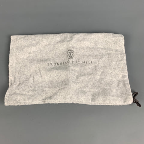 BRUNELLO CUCINELLI Zapatos planos mocasines craquelados de cuero plateado talla 7