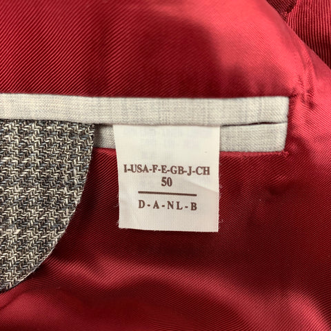 BRUNELLO CUCINELLI Size 40 Blue Glenplaid Wool Blend Sport Coat