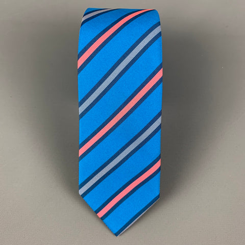 MARC JACOBS Blue Orange Diagonal Stripe Tie