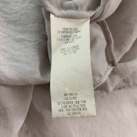 HELMUT LANG Taille S Gris Polyester Voir à travers le haut décontracté à col en V