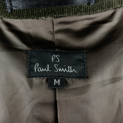 PS by PAUL SMITH Size M Forest Green Corduroy Notch Lapel Sport Coat