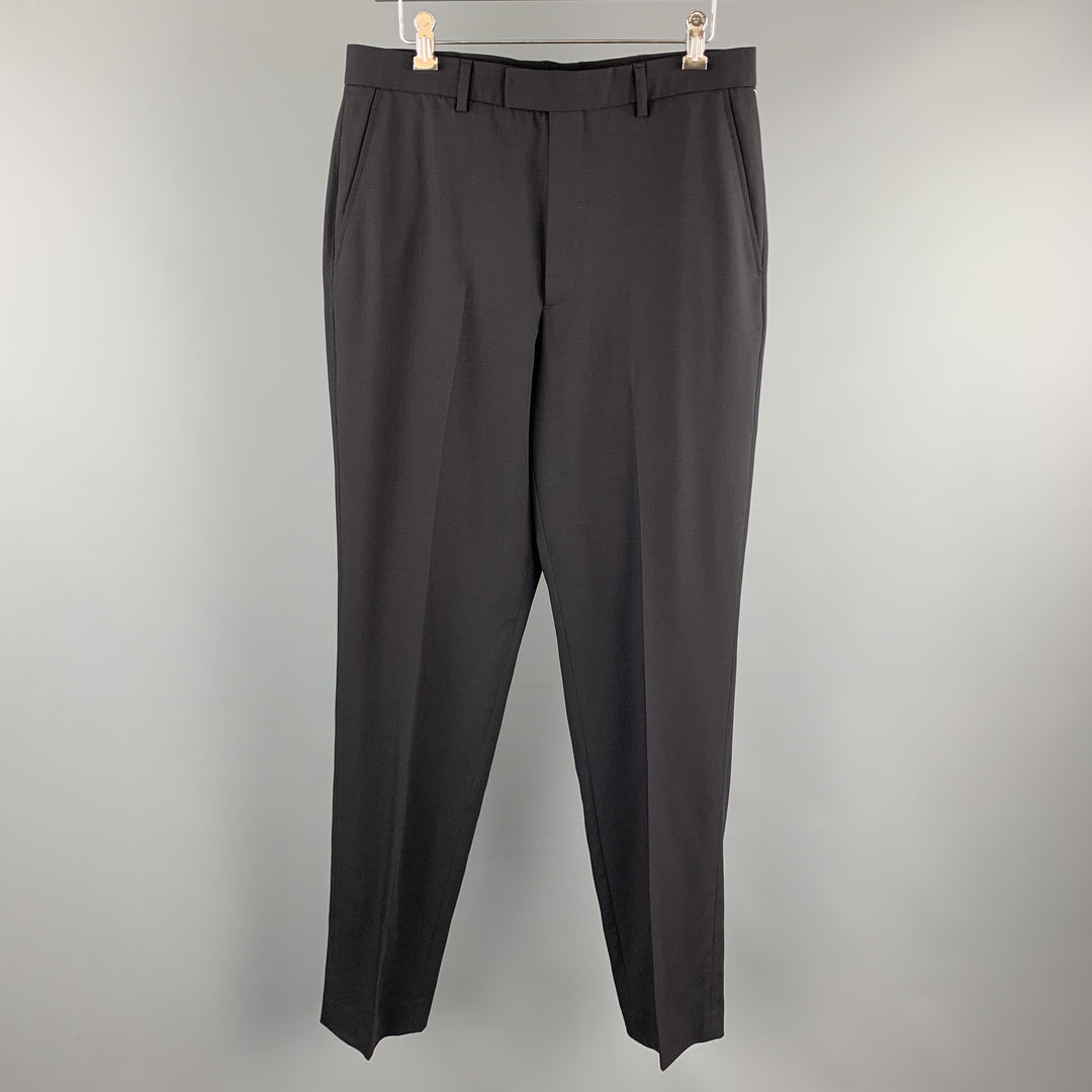 PS by PAUL SMITH Size 32 Navy Wool Flat Front Dress Pants