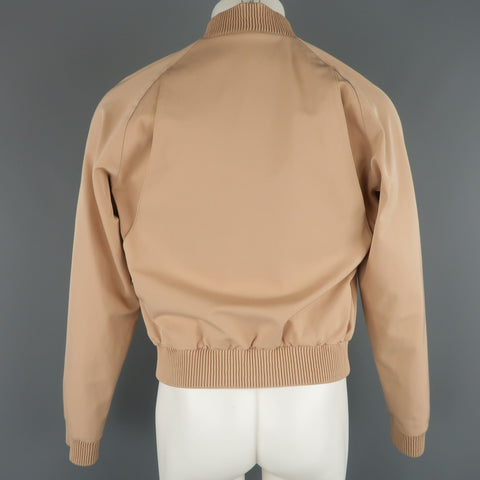 CALVIN KLEIN COLLECTION Spring 2015 Runway 38 Blush Nude Tan Bomber Jacket