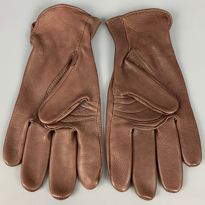 VINTAGE Size 9 Brown Leather Gloves